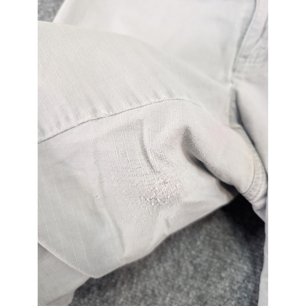 the north face cotton ripstop gray cargo shorts bottoms womens 10 long hiking - Picture 4 of 13